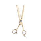 Maxbell 4pcs Stainless Steel Thin Hair Scissors Cutting Shears Barber Tools Golden Shimmer