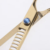 Maxbell 4pcs Stainless Steel Thin Hair Scissors Cutting Shears Barber Tools Golden Shimmer