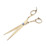 Maxbell 4pcs Stainless Steel Thin Hair Scissors Cutting Shears Barber Tools Golden Shimmer