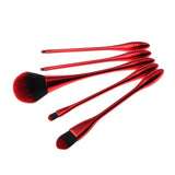 Maxbell 5Pcs Soft Fluffy Makeup Cosmetics Blending Brushes Beauty Tools Red