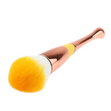Maxbell Large Soft Loose Powder Brush Setting Powder Blush Face Makeup Beauty Tool Golden