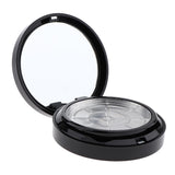 Maxbell Empty Powder Case Face Powder Blusher Makeup Cosmetic Jars Container Black