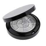 Maxbell Empty Powder Case Face Powder Blusher Makeup Cosmetic Jars Container Black