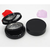 Maxbell Empty Powder Case Face Powder Blusher Makeup Cosmetic Jars Container Black