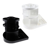 Maxbell Rotating Makeup Holder Organizer Adjustable Cosmetic Storage Box Case White
