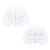 Maxbell Acrylic Makeup Cosmetic Organizer&Drawer 360 Degree Rotating Diamond Texture