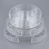Maxbell Acrylic Makeup Cosmetic Organizer&Drawer 360 Degree Rotating Diamond Texture