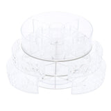 Maxbell Acrylic Makeup Cosmetic Organizer&Drawer 360 Degree Rotating Diamond Texture