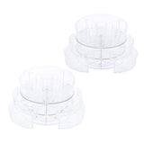 Maxbell Acrylic Makeup Cosmetic Organizer&Drawer 360 Degree Rotating Diamond Texture