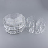 Maxbell Acrylic Makeup Cosmetic Organizer&Drawer 360 Degree Rotating Fish Scales
