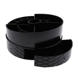 Maxbell 360 Rotate Makeup Storage Organizer Stand Shelf Cosmetics Display Holder Fish Tail Pattern
