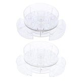 Maxbell 360 Rotate Makeup Storage Organizer Stand Shelf w/ Drawers for Cosmetics Diamond Pattern