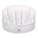 Maxbell 360 Rotate Makeup Storage Organizer Stand Shelf w/ Drawers for Cosmetics Diamond Pattern