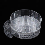 Maxbell 360 Rotate Makeup Storage Organizer Stand Shelf w/ Drawers for Cosmetics Diamond Pattern