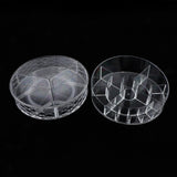 Maxbell 360 Rotate Makeup Storage Organizer Stand Shelf w/ Drawers for Cosmetics Fish Tail Pattern