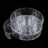 Maxbell 360 Rotate Makeup Storage Organizer Stand Shelf w/ Drawers for Cosmetics Fish Tail Pattern