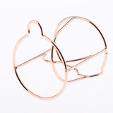 Maxbell 2x Makeup Powder Puff Display Stand Holder Egg Sponge Organizer Drying Shelf Rose Gold