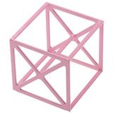 Maxbell Makeup Powder Puff Display Stand Holder Sponge Organizer Drying Shelf Rack Pink