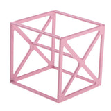 Maxbell Makeup Powder Puff Display Stand Holder Sponge Organizer Drying Shelf Rack Pink