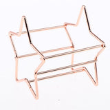 Maxbell 2x Star Shape Beauty Sponge Blender Holder Egg Powder Puff Drying Stand Rack Rose Gold