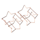 Maxbell 2x Star Shape Beauty Sponge Blender Holder Egg Powder Puff Drying Stand Rack Rose Gold