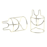 Maxbell 2x Lovely Cute Makeup sponge Blender / Powder Puff Holder Stand Luxury Gold