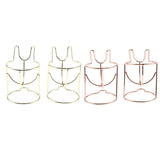 Maxbell 2x Lovely Cute Makeup sponge Blender / Powder Puff Holder Stand Luxury Gold