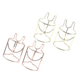 Maxbell 2x Lovely Cute Makeup sponge Blender / Powder Puff Holder Stand Luxury Gold