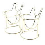 Maxbell 2x Lovely Cute Makeup sponge Blender / Powder Puff Holder Stand Luxury Gold