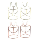 Maxbell 2x Lovely Cute Makeup sponge Blender / Powder Puff Holder Stand Luxury Gold