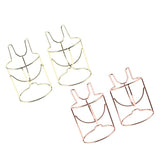 Maxbell 2x Lovely Cute Makeup sponge Blender / Powder Puff Holder Stand Luxury Gold