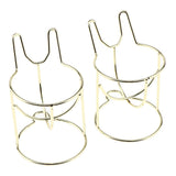 Maxbell 2x Lovely Cute Makeup sponge Blender / Powder Puff Holder Stand Luxury Gold