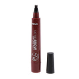 Maxbell Tattoo Eyebrow Pen Waterproof Brow Gel Tint Fork Tip Long Last Liner Reddish Brown