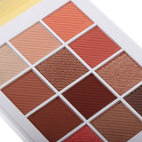 Maxbell 12 Color Matte Shimmer Eyeshadow Palette Waterproof Makeup Smoky Eye Shadow 03