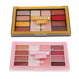 Maxbell 10 Colors Beauty Eyshadow Makeup Palette Matte Shimmer Pallet Lemon Theme