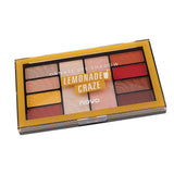Maxbell 10 Colors Beauty Eyshadow Makeup Palette Matte Shimmer Pallet Lemon Theme