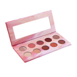 Maxbell 10 Colors Beauty Eyshadow Makeup Palette Matte & Shimmer Warm Wind Rose