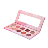 Maxbell 10 Colors Beauty Eyshadow Makeup Palette Matte & Shimmer Warm Wind Rose
