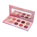 Maxbell 10 Colors Beauty Eyshadow Makeup Palette Matte & Shimmer Warm Wind Rose