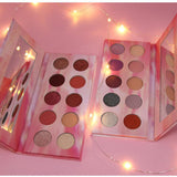 Maxbell 10 Colors Beauty Eyshadow Makeup Palette Matte & Shimmer Warm Wind Rose