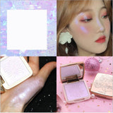 Maxbell Waterproof 3D Face Highlighter Shadow Concealer Makeup Cream Palette Shimmer White