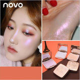 Maxbell Waterproof 3D Face Highlighter Shadow Concealer Makeup Cream Palette Orange