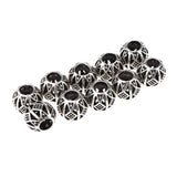 Maxbell 10pcs Retro Hair Decorations Jewelry Hair Extension Dreadlocks Beads Ringd HLK01