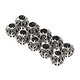 Maxbell 10pcs Retro Hair Decorations Jewelry Hair Extension Dreadlocks Beads Ringd HLK01