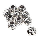 Maxbell 10pcs Retro Hair Decorations Jewelry Hair Extension Dreadlocks Beads Ringd HLK06