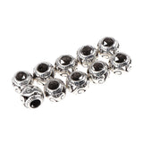 Maxbell 10pcs Retro Hair Decorations Jewelry Hair Extension Dreadlocks Beads Ringd HLK06