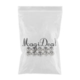 Maxbell 10pcs Retro Hair Decorations Jewelry Hair Extension Dreadlocks Beads Ringd HLK06