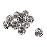 Maxbell 10pcs Retro Hair Decorations Jewelry Hair Extension Dreadlocks Beads Ringd HLK09