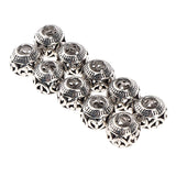 Maxbell 10pcs Retro Hair Decorations Jewelry Hair Extension Dreadlocks Beads Ringd HLK09