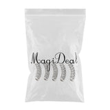 Maxbell 5Pcs Dreadlock Beads Braiding Jewelry Tubes Hair Pendants Ring Cuff 05